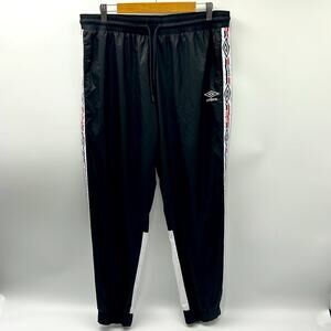 UMBRO JOGGERS PANTS WOMEN SIZE LARGE ATHLETIC TRAINING JOGGERS BLACK